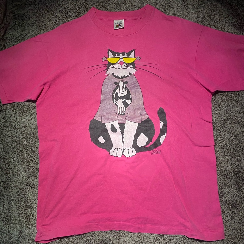 Fruit of the Loom Cat T-Shirt